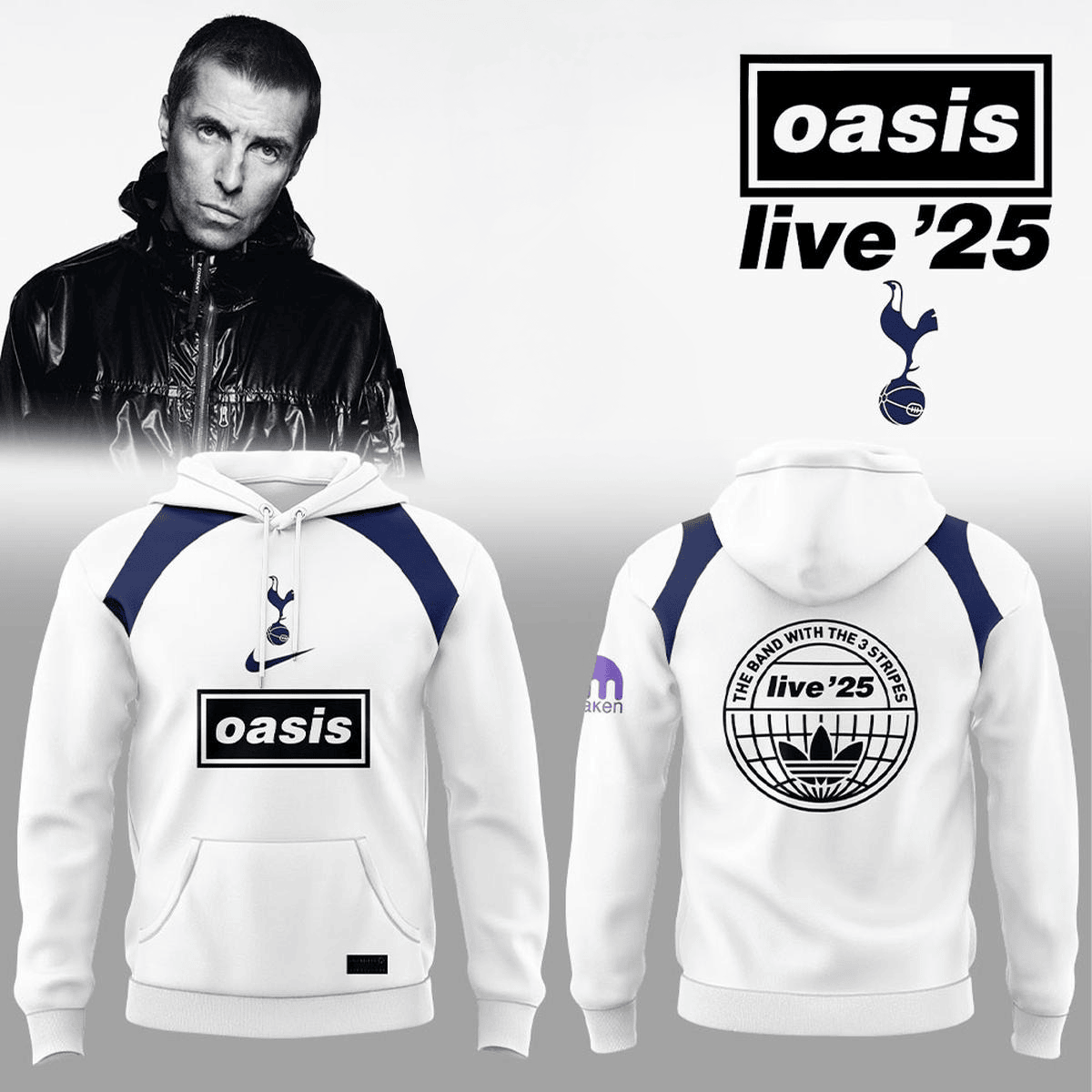 Oasis X Tottenham Hotspur Wembley Stadium 2025 Hoodie Fan Merch Present For Him