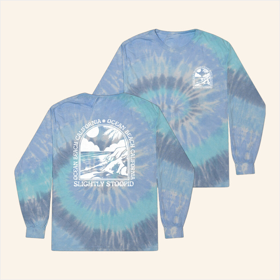 OB Surf Tie Dye Long Sleeve T-Shirt Slightly Stoopid Merch Best Friend Birthday Gifts
