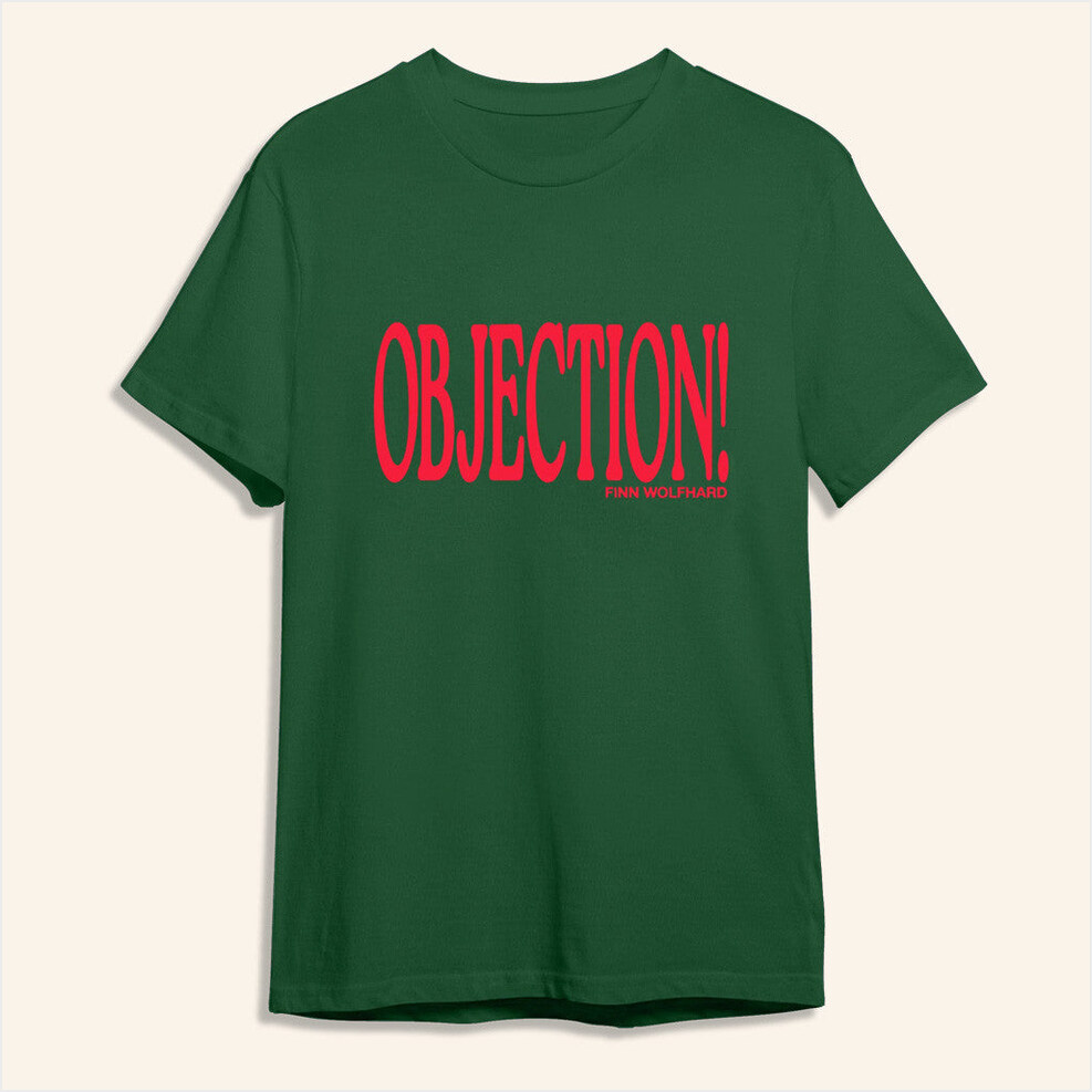 Objection T-Shirt Finn Wolfhard Music Merch Music Lovers Birthday Gifts For BFF