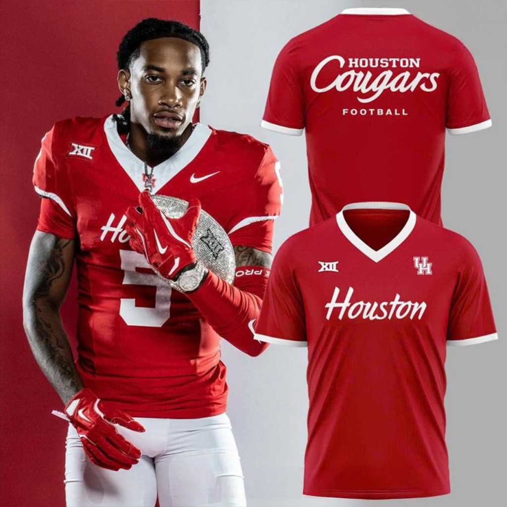 Official Houston Cougars Football 2025 T-Shirt Houston Cougars Merch Gift Ideas For Fans