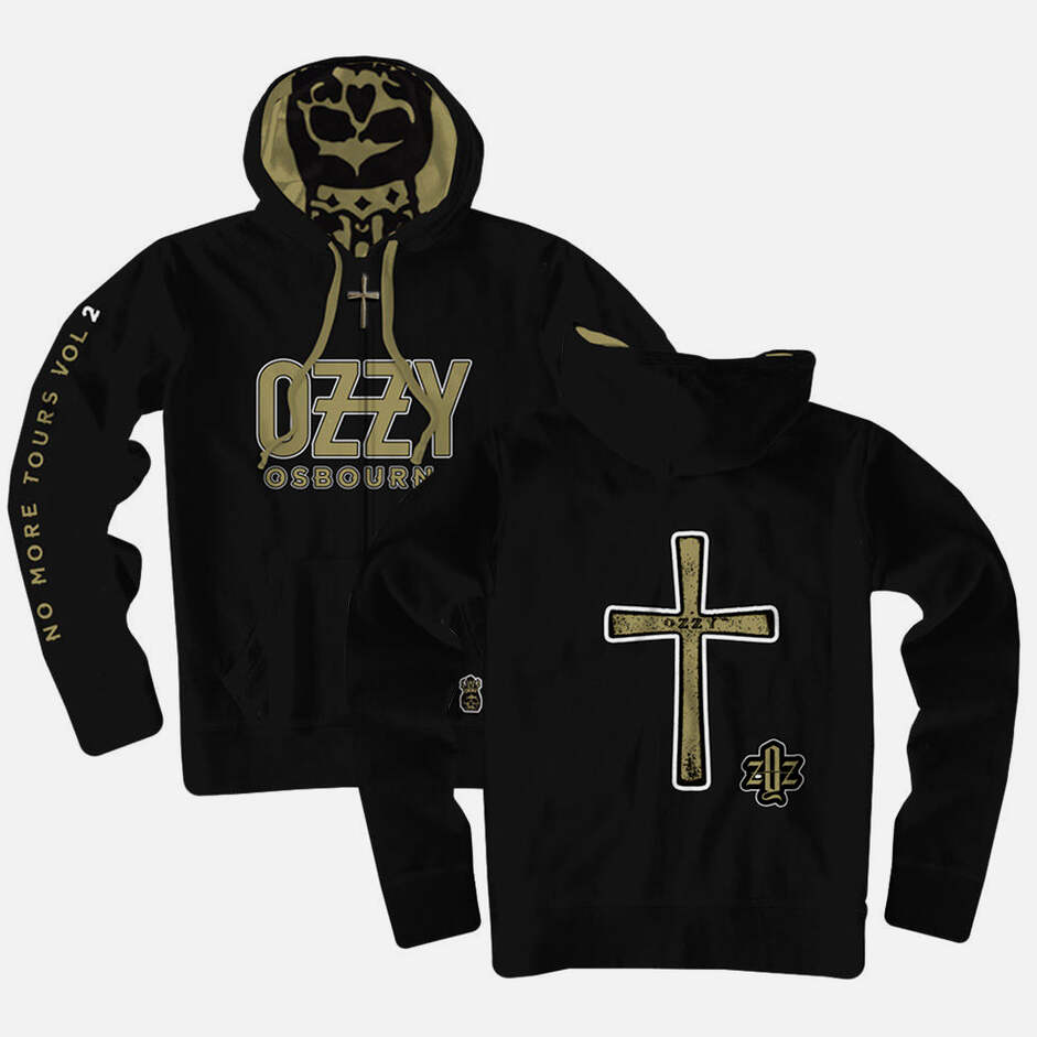 Official Ozzy Osbourne Merch No More Tours Black Zip Hoodie Ozzy Osbourne Shirt Husband Gifts