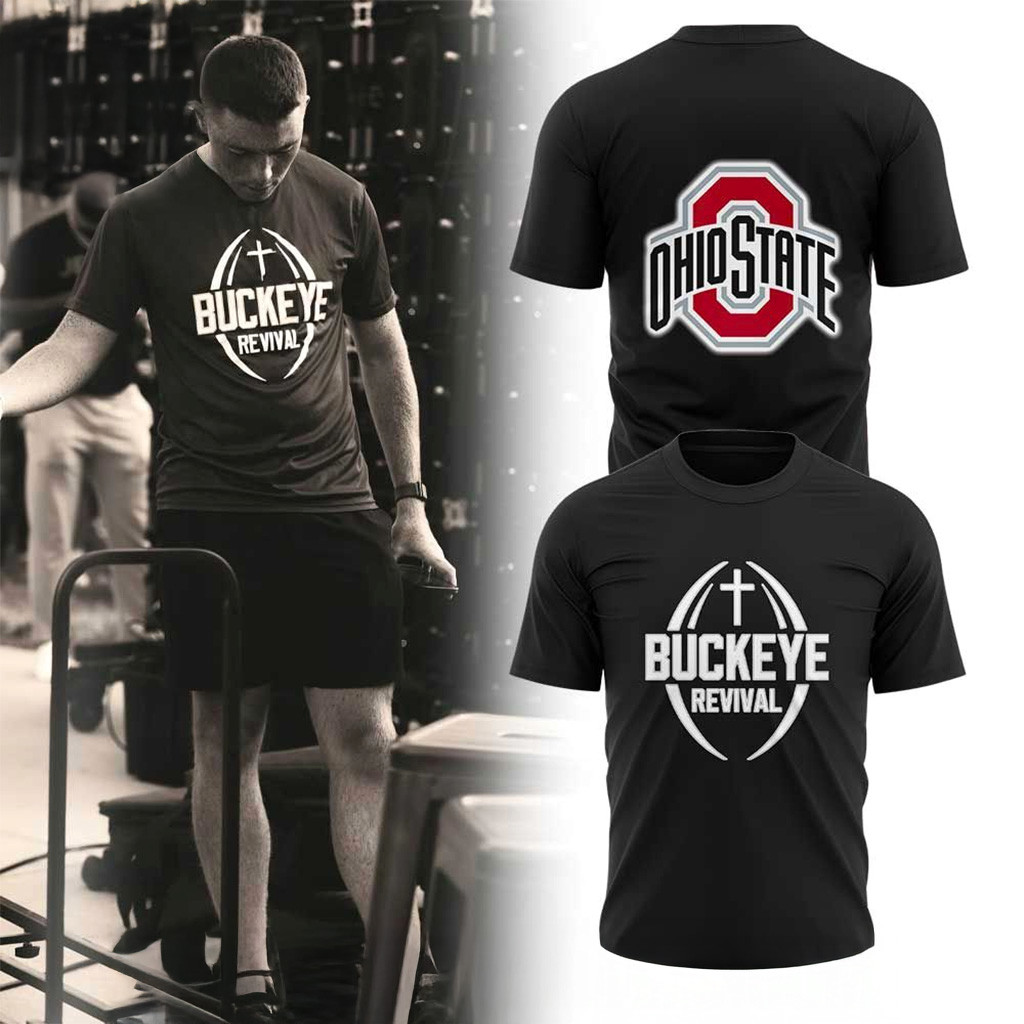 Ohio State Buckeyes Revival T-Shirt Ohio State Buckeyes Merch Football Fan Gift Ideas