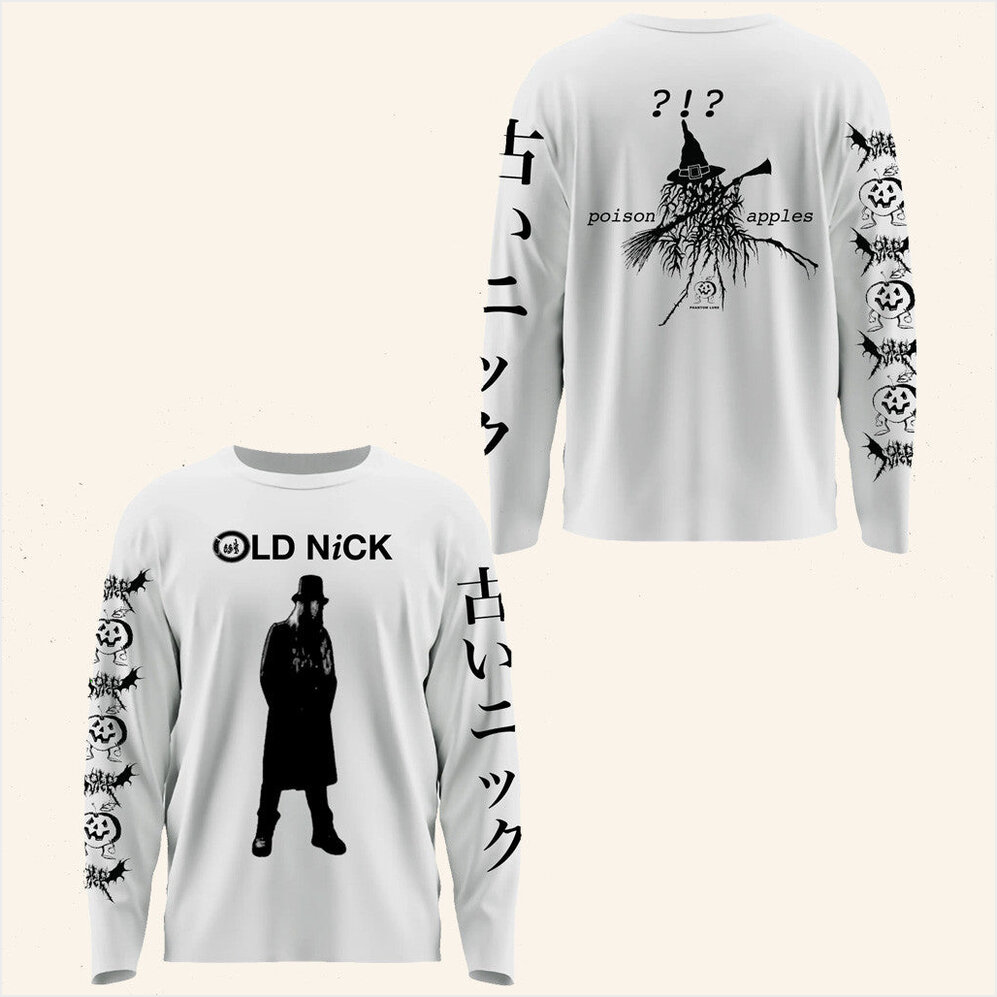 Old Nick White Long Sleeve T-Shirt Phantomlure Merch Gifts For Husband Gifts For Friends