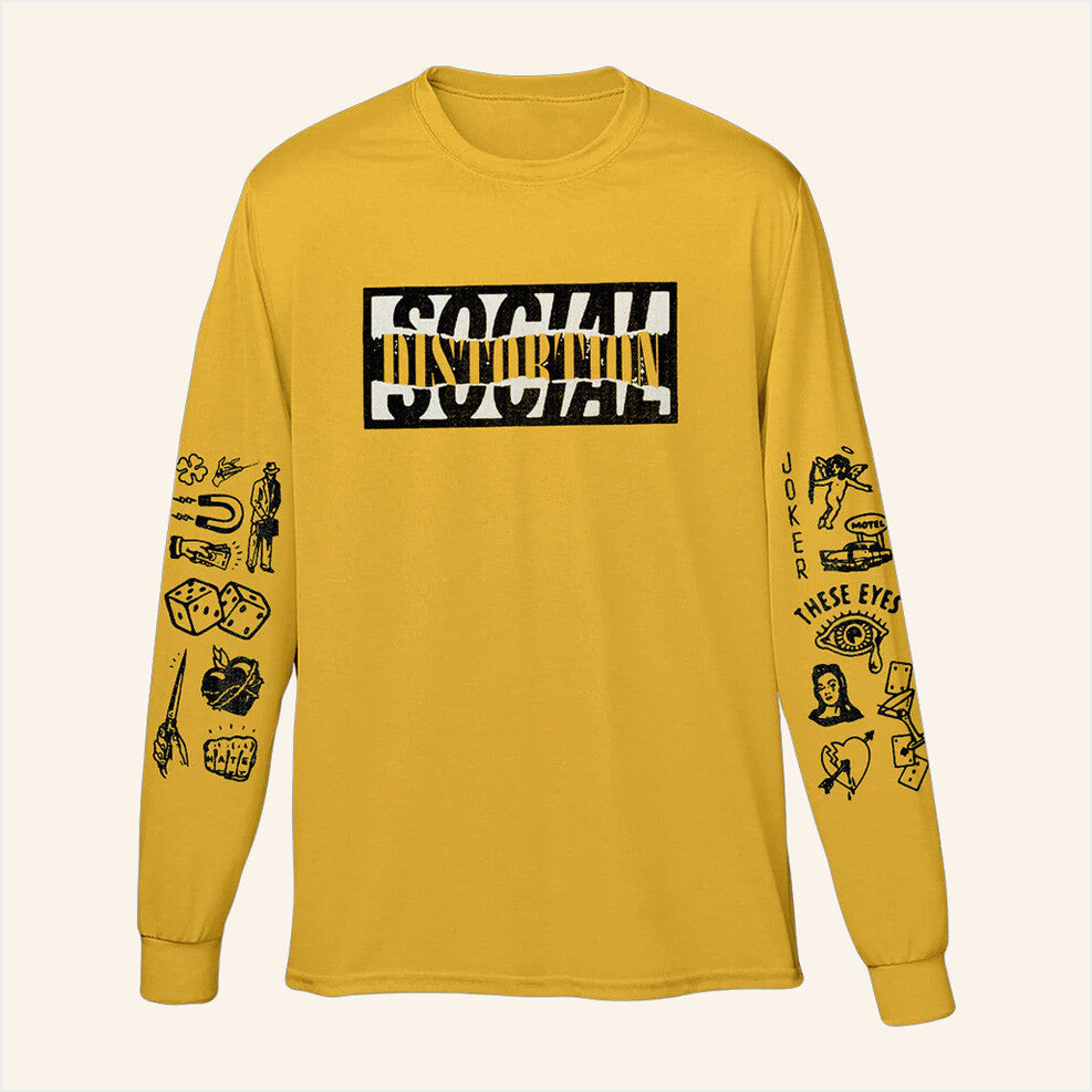 Old School Punk Long Sleeve T-Shirt Social Distortion Merch BFF Birthday Gifts Ideas