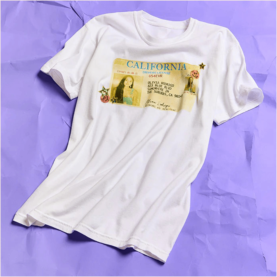 Olivia Rodrigo California T-Shirt Olivia Rodrigo Merch Best Birthday Gifts For Girlfriend