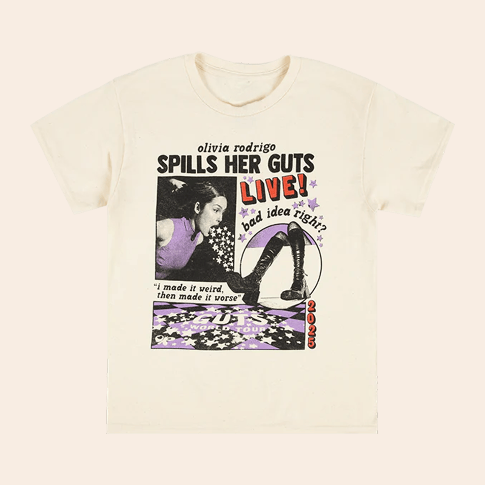 Olivia Rodrigo Guts Live T-Shirt Olivia Rodrigo Merch Birthday Gifts For Best Friend
