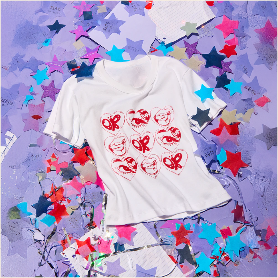 Olivia Rodrigo Heart T-Shirt Olivia Rodrigo Merch Gift Ideas For Wife Gifts For Best Friend
