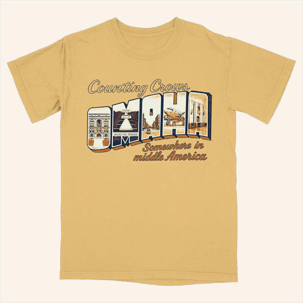 Omaha T-Shirt Counting Crows Merch Best Friend Gift Ideas Birthday Gift Ideas