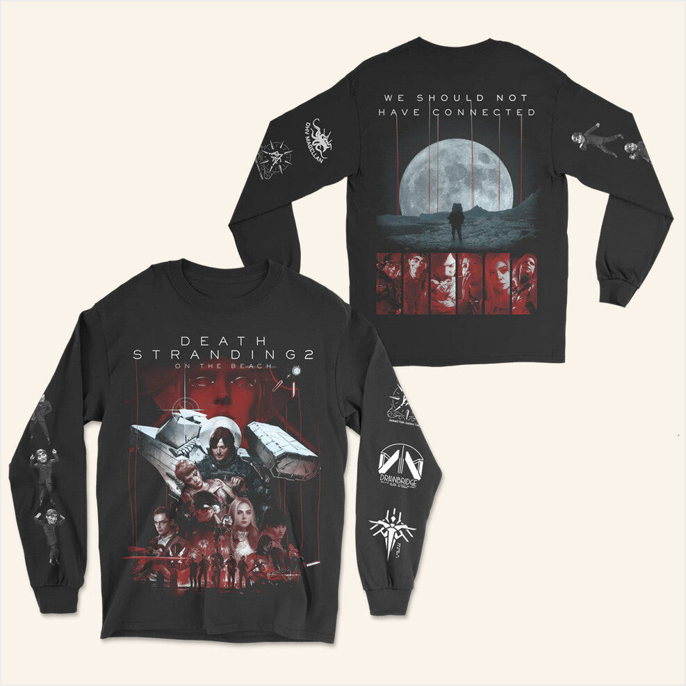 On The Beach Long Sleeve Shirt Deathcharger Merch Best Gifts For Husband BFF Gifts Ideas