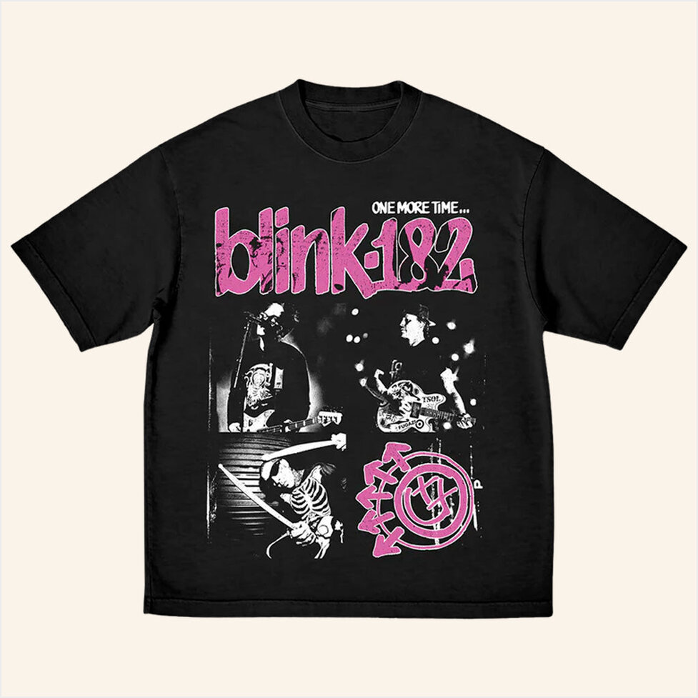 One More Time Photo T-Shirt Blink 182 Merch Gifts For Fans Birthday Gift Ideas
