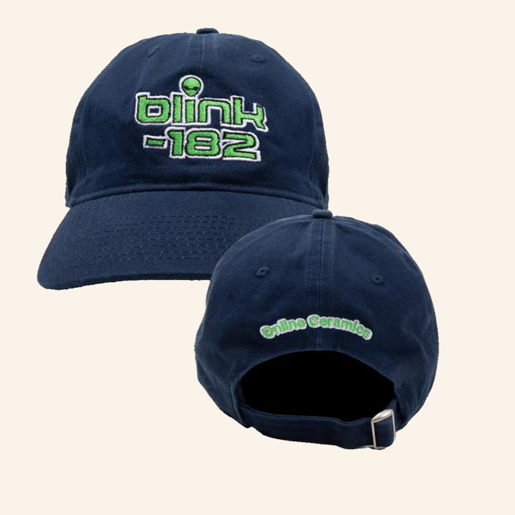 Online Ceramics Merch Blink 182 Alien Embroidered Hat Present For Him