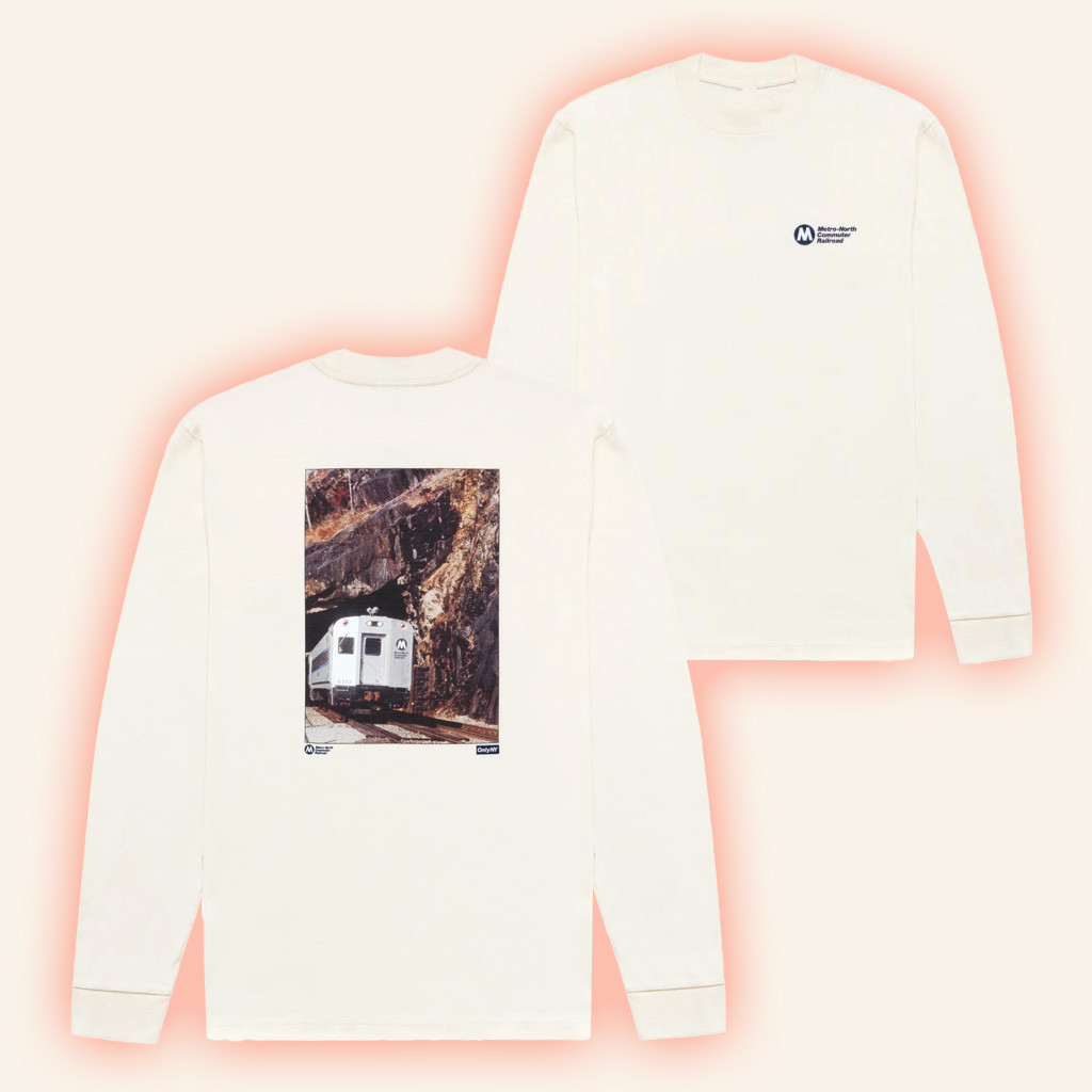 Only NY Merch Metro-North Vintage Photo Long Sleeve T-Shirt Gifts For Him