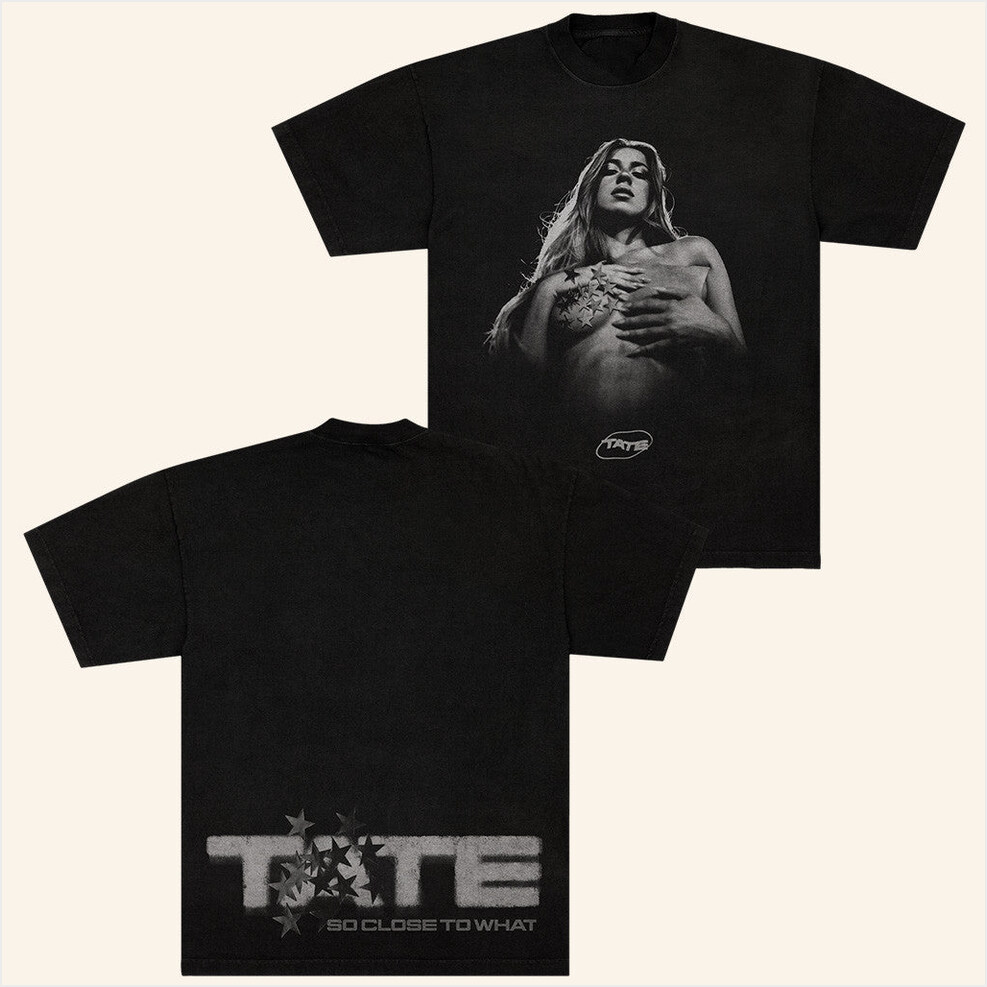 Onmyhands Black T-Shirt Tate Mcrae Merch Birthday Gifts For Besties Christmas Presents