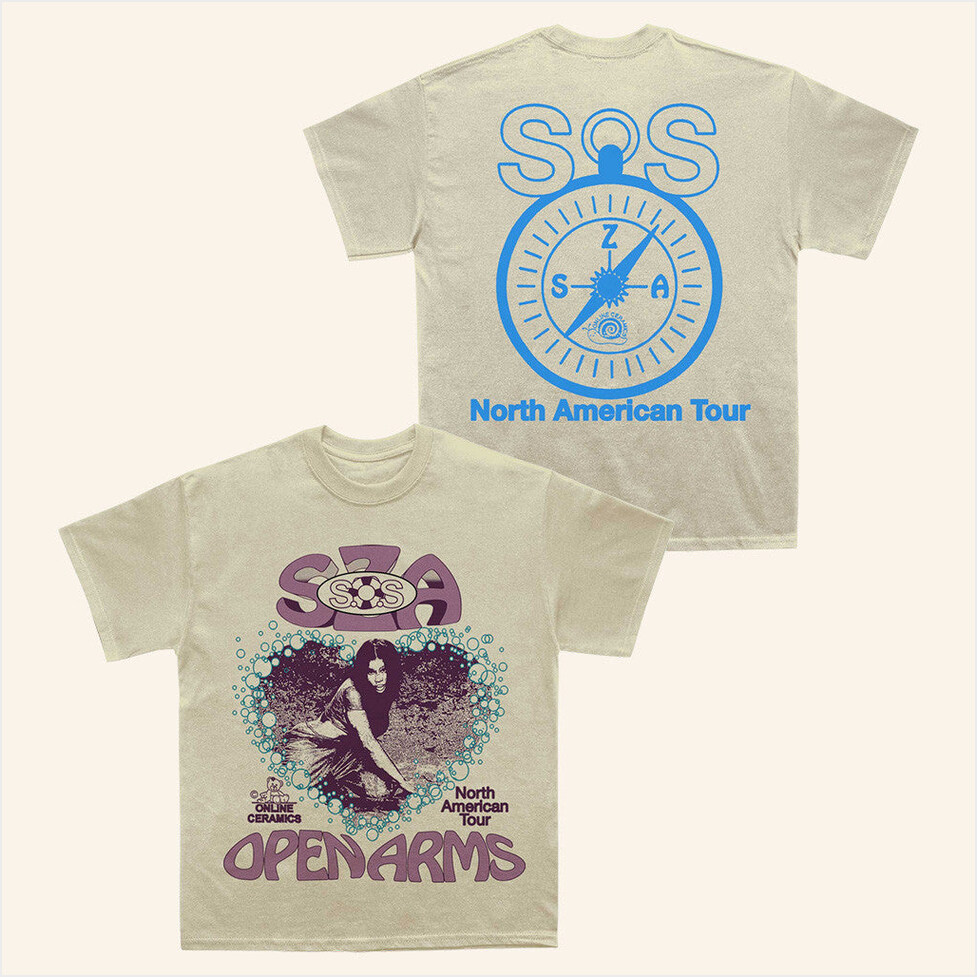 Open Arms Tour T-Shirt SZA Merch Birthday Gifts For Music Lovers Gifts For Besties