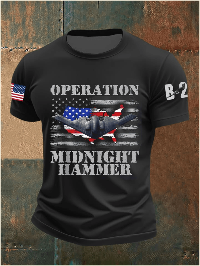 Operation Midnight Hammer B2 Shirt Men's Patriotic T-Shirt Gifts For Father Gifts For BFF