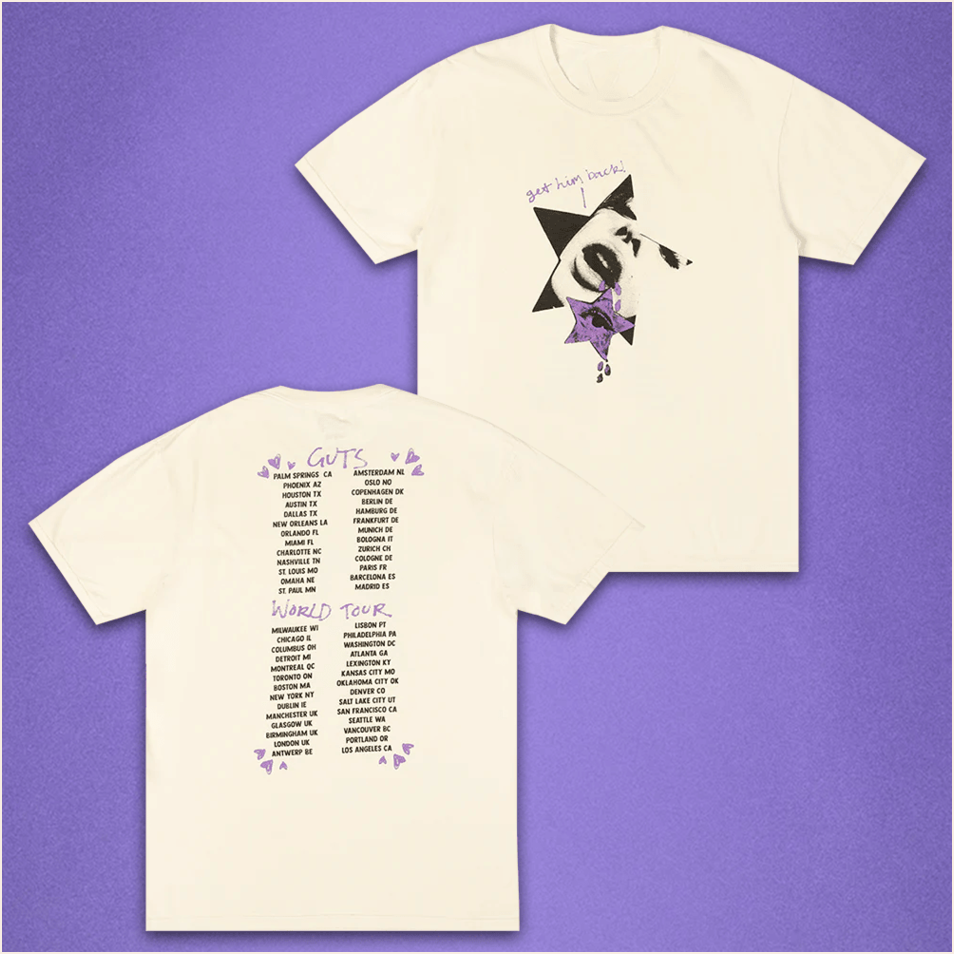 OR Guts World Tour T-Shirt Olivia Rodrigo Merch Sister Birthday Gifts For Music Lovers