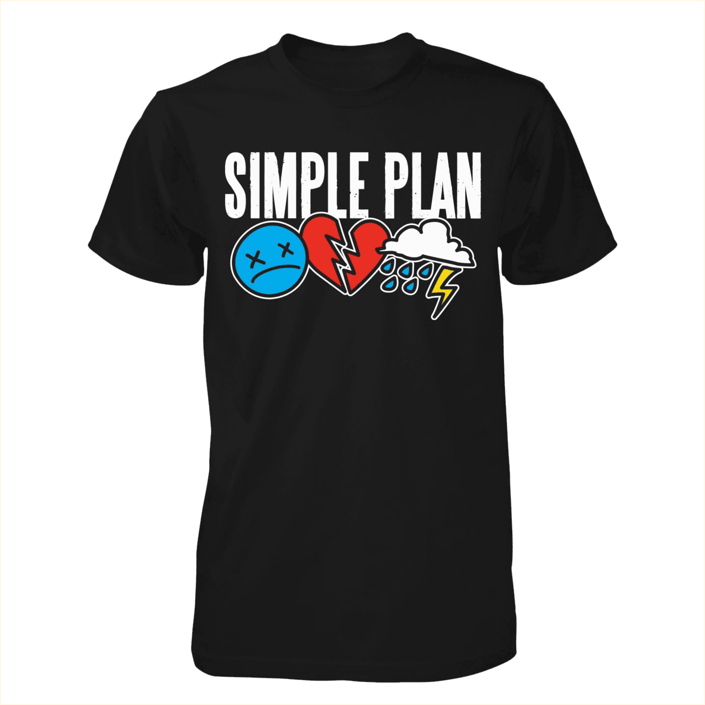 Original 3 Icons Logo T-Shirt Simple Plan Merch Gifts For My Boyfriend Gifts For Best Friend