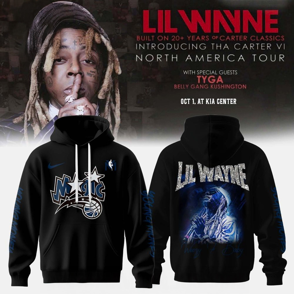 Orlando Magic X Lil Wayne X Tha Carter Vi Courtside Hoodie Orlando Magic Merch Fan Gifts