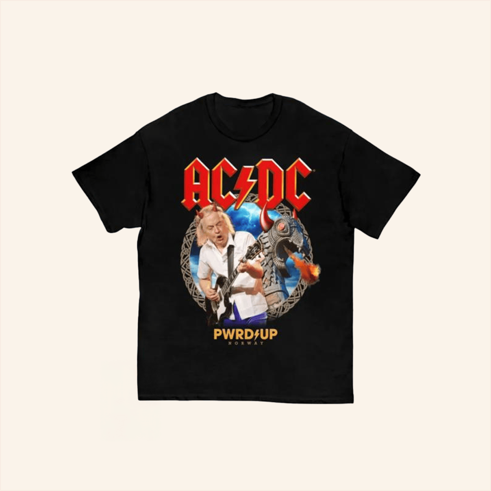 Oslo Pwr Up Event Tour T-Shirt ACDC Merch Fans Birthday Gifts BFF Gifts Ideas
