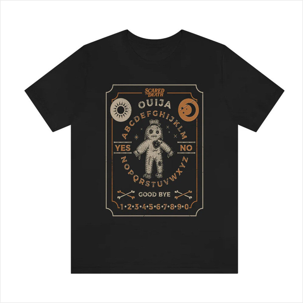 Ouija Doll T-Shirt Bad Magic Merch Birthday Gifts For Dudes Gifts For BFF Christmas Presents