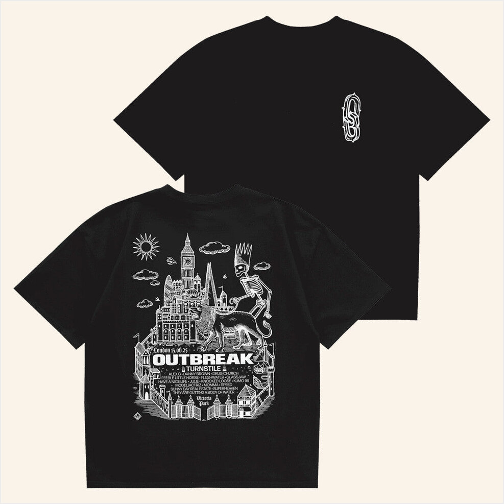 Outbreak 25 London Black T-Shirt Outbreak Merch Birthday Gifts For Dad Gifts For Friends