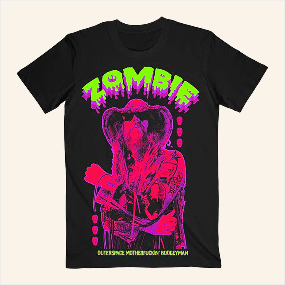 Outerspace Boogieman T-Shirt Rob Zombie Merch Birthday Gifts For Friends Christmas Presents