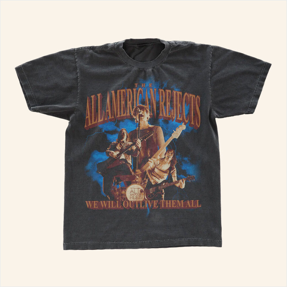 Outlive Them All T-Shirt All American Rejects Merch Best Birthday Gifts For Dad BFF Gifts