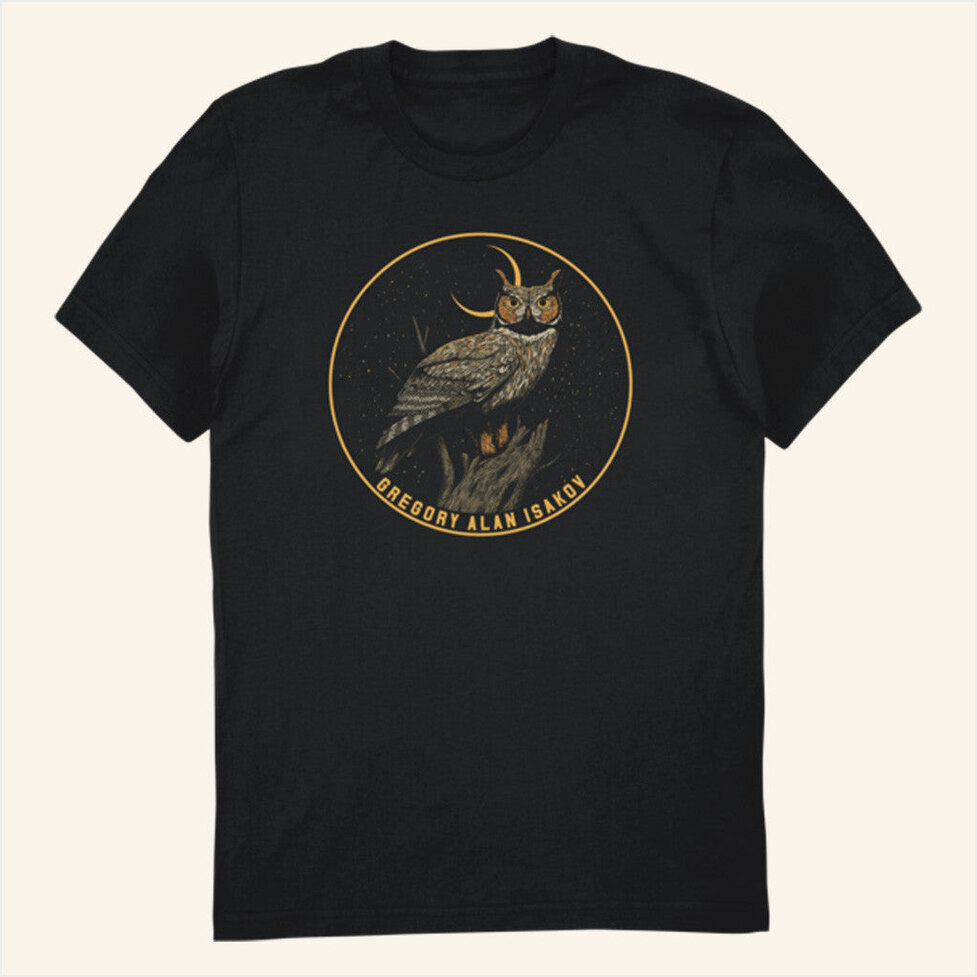 Owl T-Shirt Gregory Alan Isakov Merch Present For Dad BFF Birthday Gifts Christmas Presents