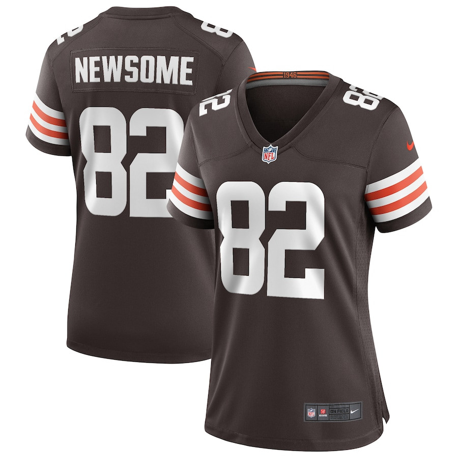 Ozzie Newsome 82 Cleveland Browns Women Game Retired Jersey - Brown - JS123