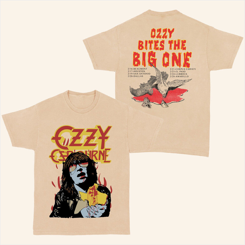 Ozzy Bites The Big One T-Shirt Screen Stars Merch Best Friend Gift Ideas BFF Birthday Gifts