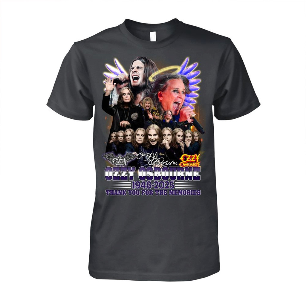 Ozzy Osbourne 1948 2025 Thank You For The Memories T-Shirt RIP Ozzy Osbourne Shirt