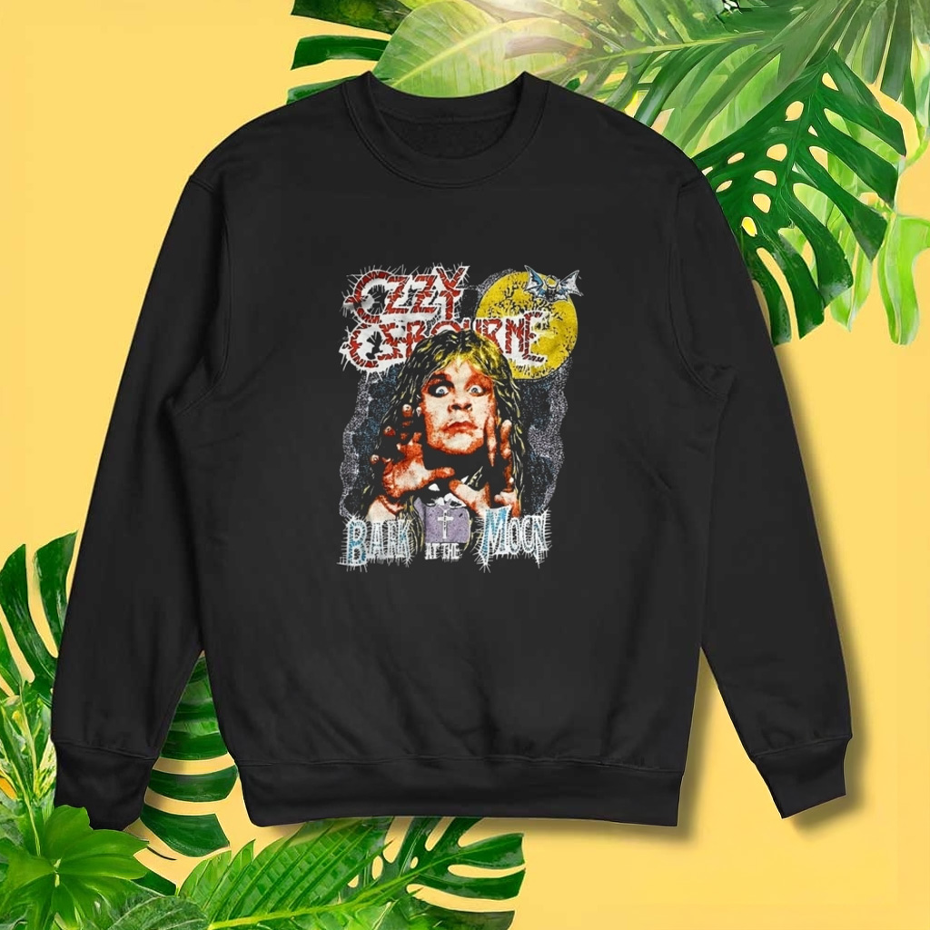 Ozzy Osbourne Bark At The Moon 1984 Tour Graphic Sweatshirt Ozzy Osbourne RIP Merch
