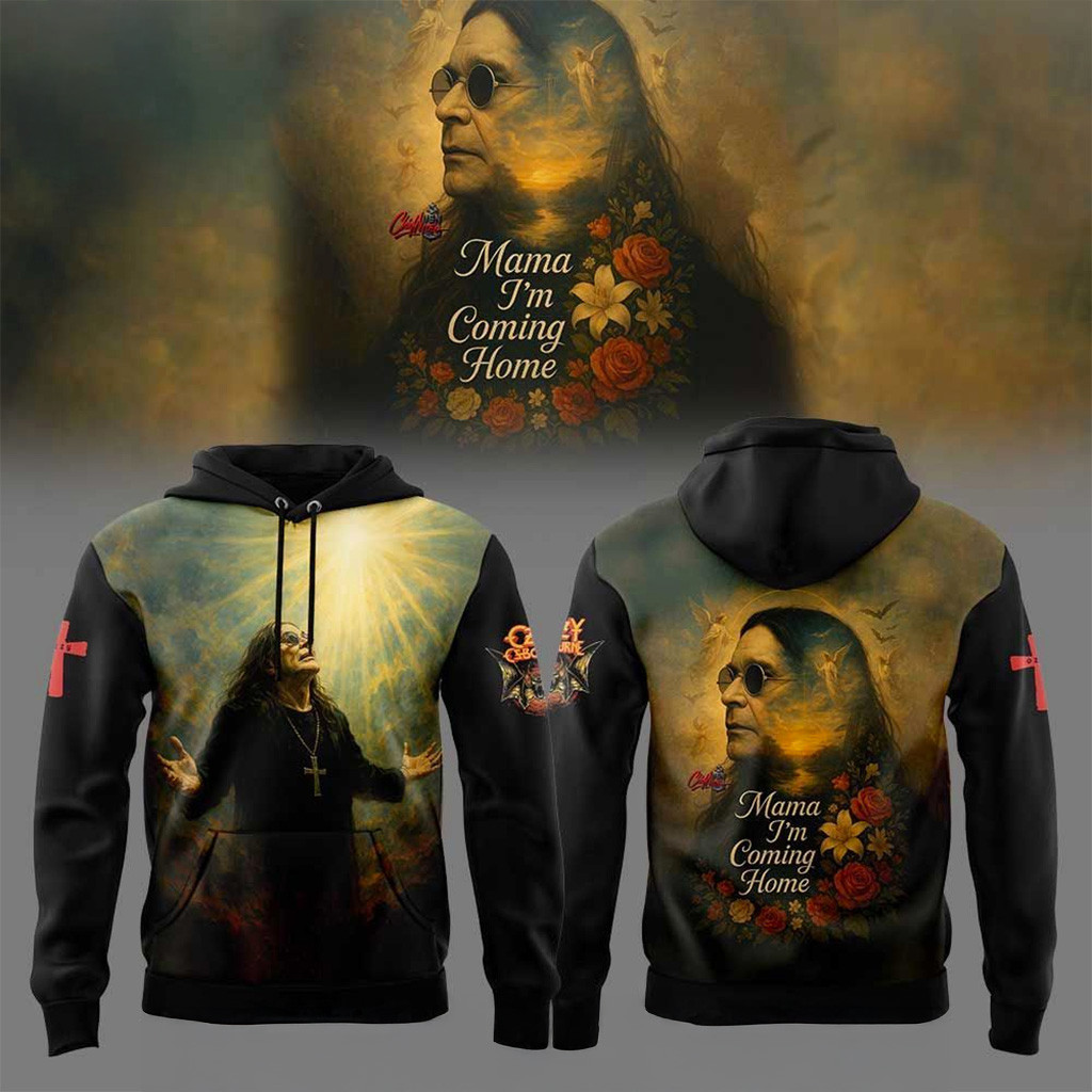 Ozzy Osbourne Mama Im Coming Home Hoodie RIP Ozzy Osbourne Merch Gifts For Husband