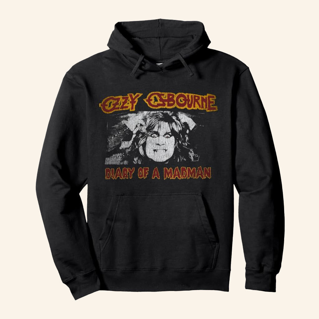 Ozzy Osbourne Merch Diary Of A Madman Hoodie Gift Ideas For Dad