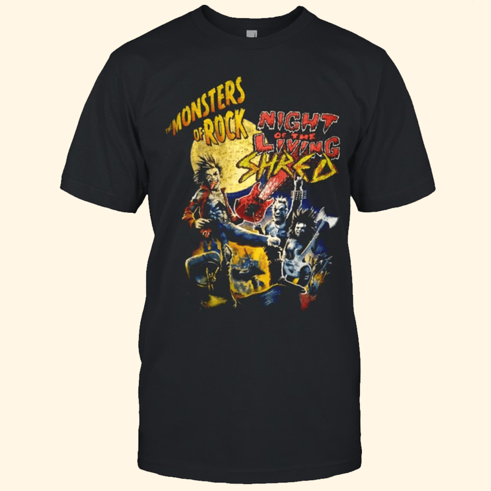 Ozzy Osbourne Night of the Living Shred T-Shirt Monsters Of Rock Merch Father's Day Gifts