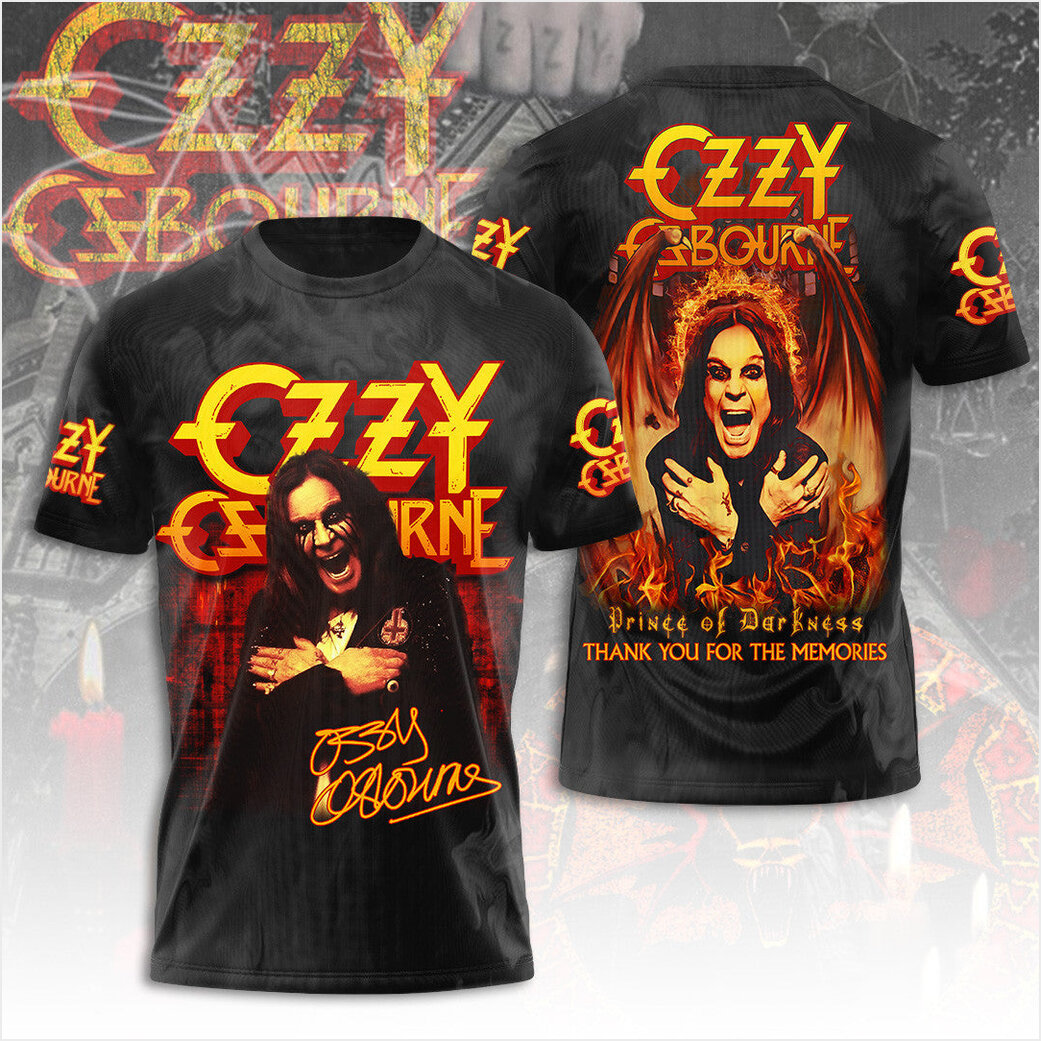 Ozzy Osbourne Thank You For The Memories T-Shirt RIP Ozzy Osbourne Forever Shirt Gifts For Fan