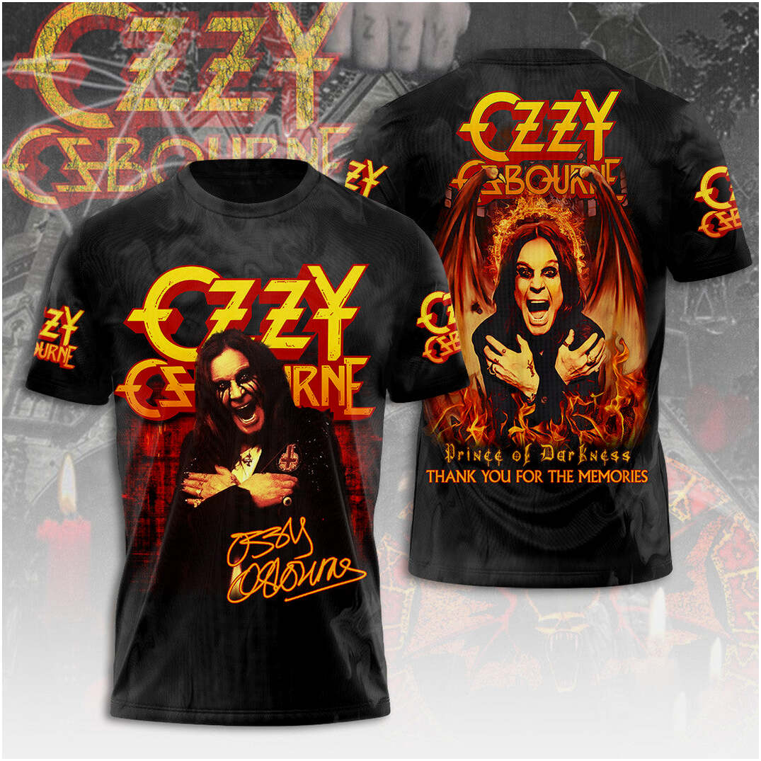 Ozzy Osbourne Thank You For The Memories T-Shirt RIP Ozzy Osbourne Forever Shirt Gifts For Fan
