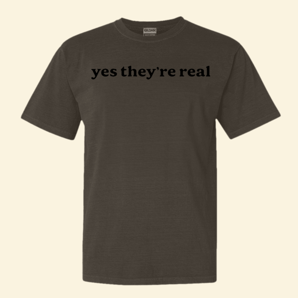 Paige Spiranac Shirt Yes They're Real T-Shirt Father's Day Gifts For Husband Gift Idea for Him