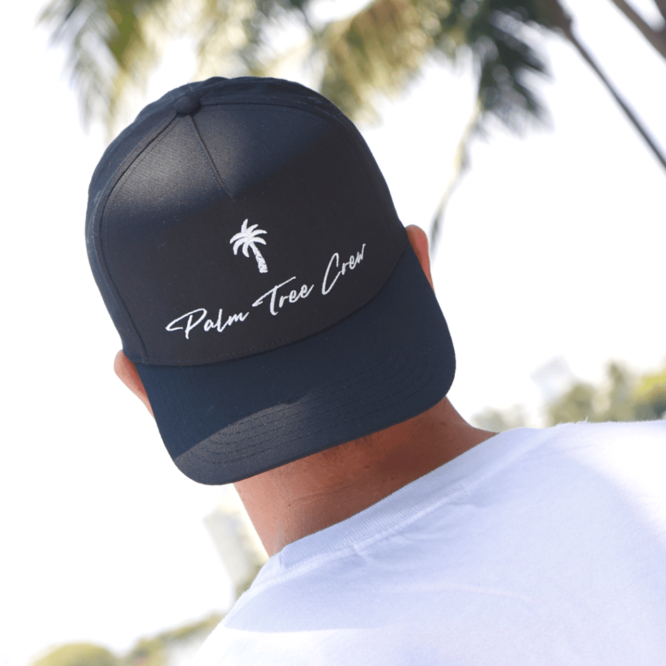Palm Tree Crew Hat Summer Gift for Boyfriend Trendy Vacation Trucker Cap Gifts For Best Friend