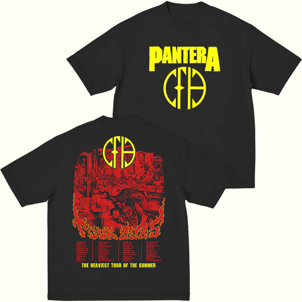 Pantera Merch Cfh 2025 Tour T-Shirt Gifts For Boyfriend Birthday Gifts For Friends
