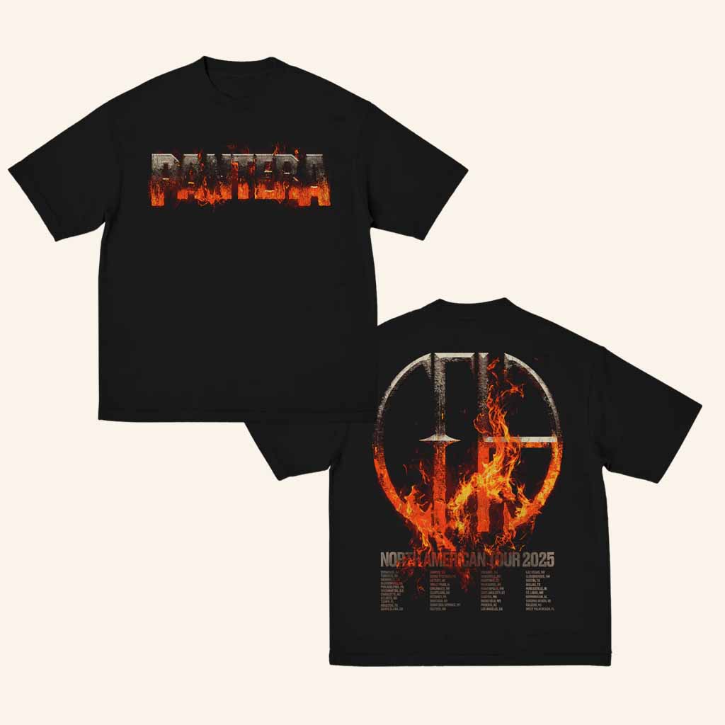 Pantera Merch Pantera Molten Logo Tour 2025 Shirt Gifts For Music Fans