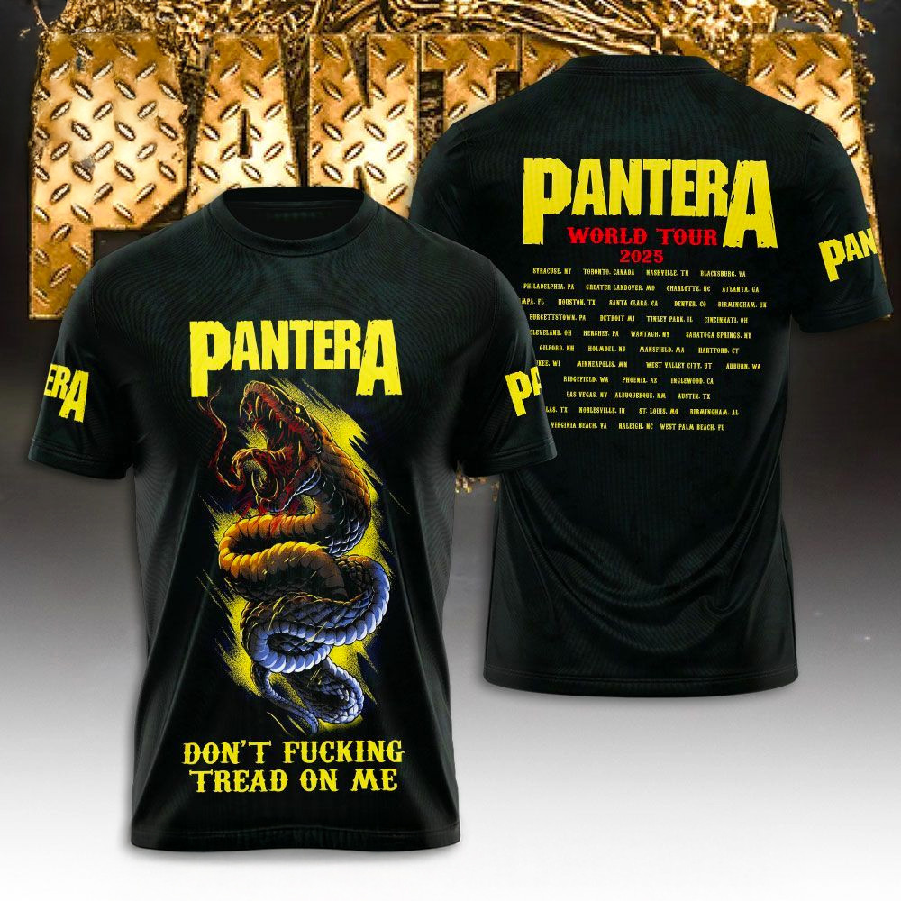 Pantera World Tour 2025 T-Shirt Fan Merch Gifts For Husband