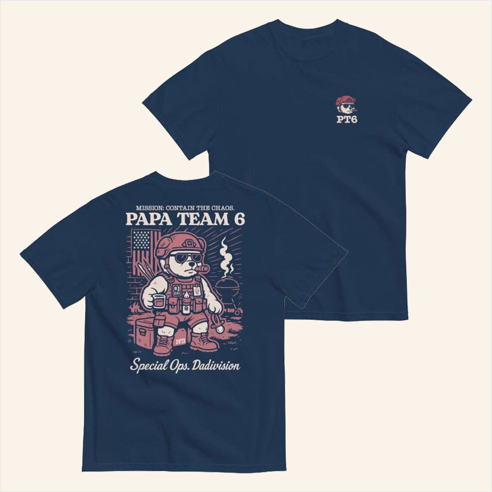 Papa Team 6 Bear Shirt Bwtb Merch Best Birthday Gifts For Husband Gifts For Best Friend