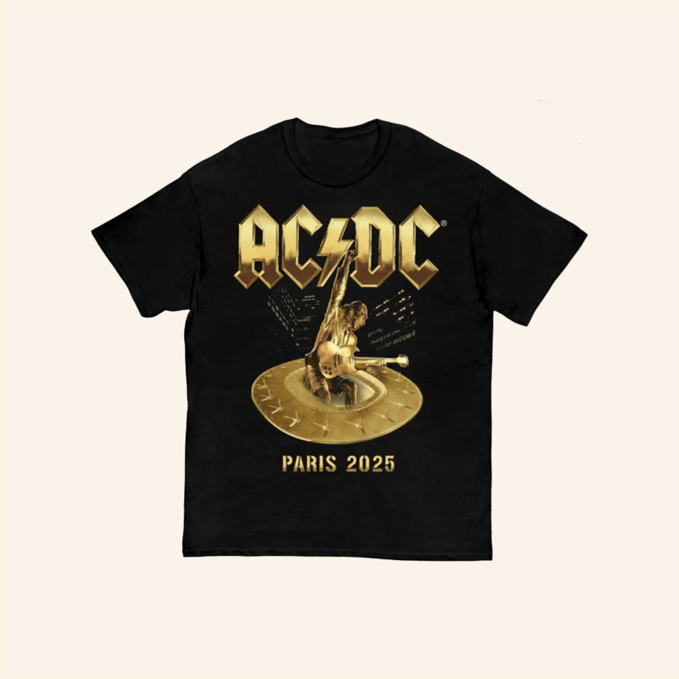 Paris Pwr Up Event Tour T-Shirt ACDC Merch Birthday Gifts For Music Lovers Gifts For Best Friend