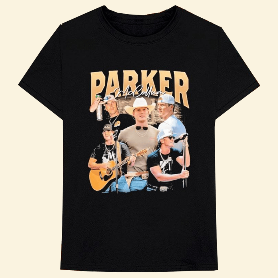 Parker McCollum Collage Live Photo T-Shirt Parker Mccollum Merch Great Father's Day Presents