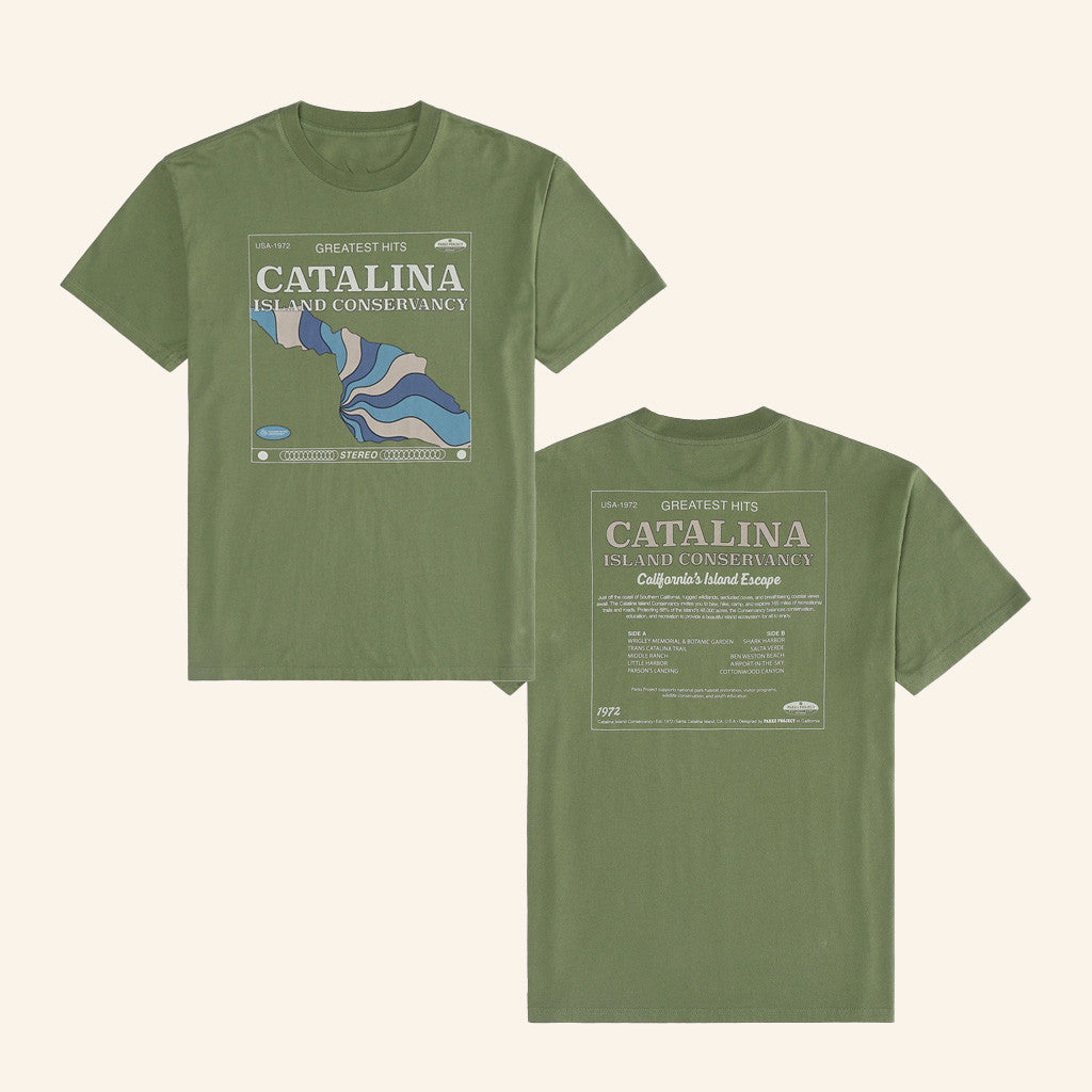 Parks Project Merch Catalina Island's Greatest Hits T-Shirt Gifts For Dudes