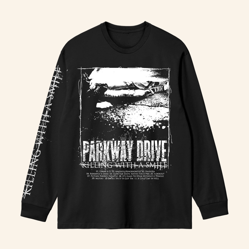 Parkway Drive Rock Merch Killing With A Smile Long Sleeve T-Shirt Presents For Friends