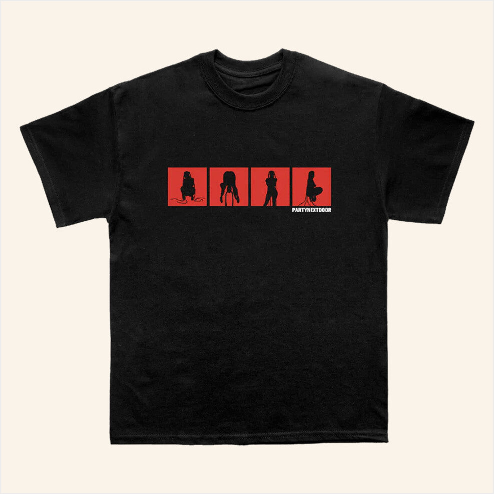 Partynextdoor 4 Black Logo T-Shirt OVO Merch Birthday Gifts For Mom Gifts For Friends