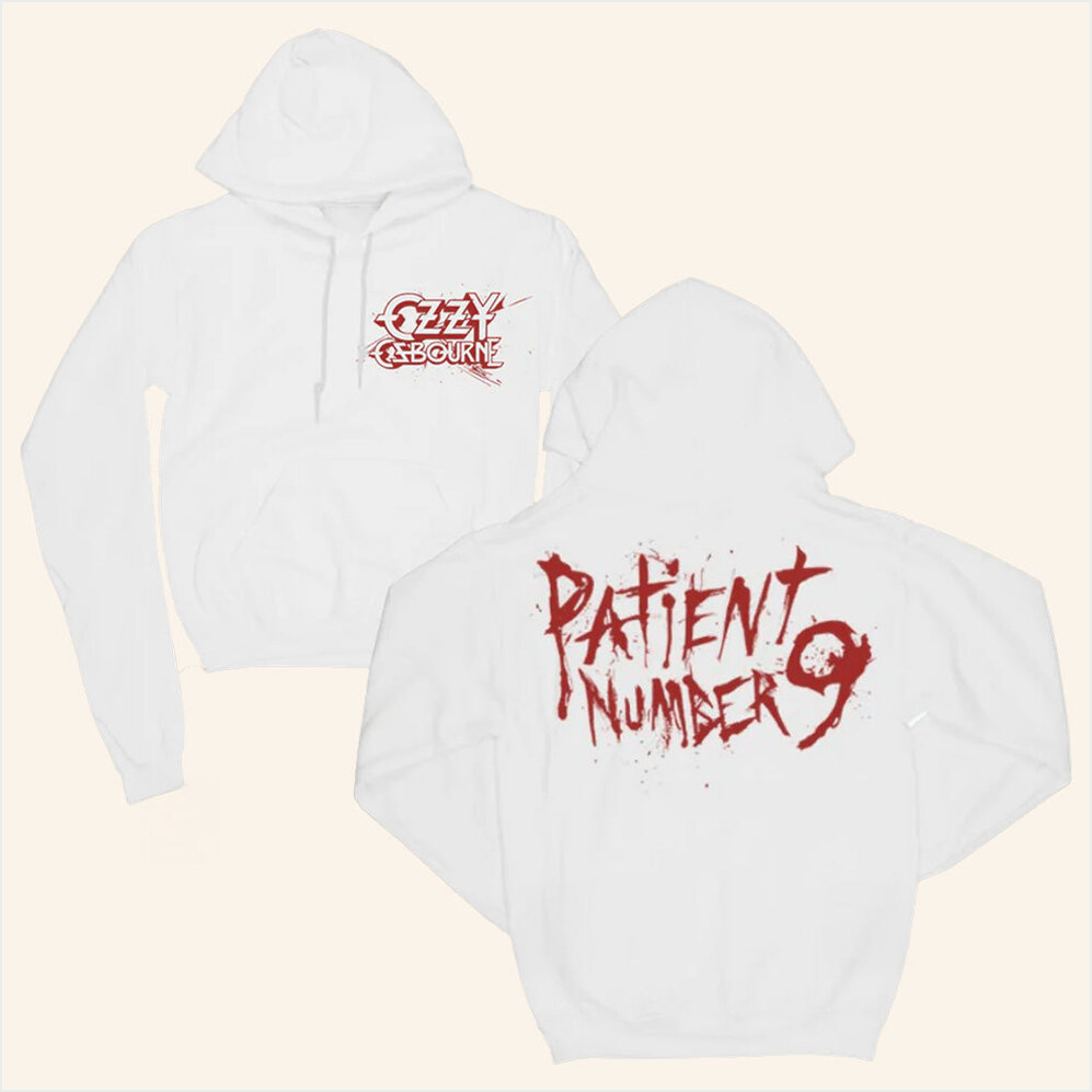 Patient Number 9 Straight Hoodie Official Ozzy Osbourne Merch Ozzy Osbourne Shirt