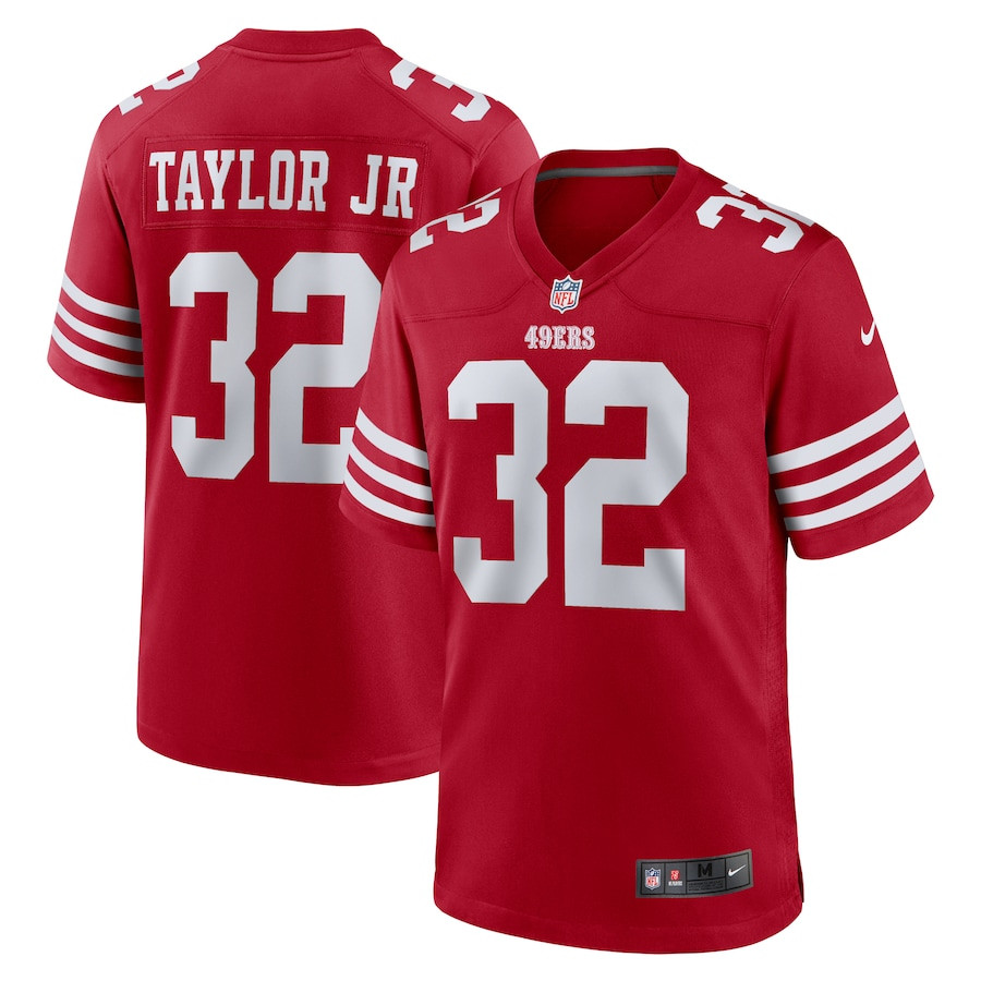 Patrick Taylor Jr. 32 San Francisco 49ers Team Game Men Jersey - Scarlet - JSDV376